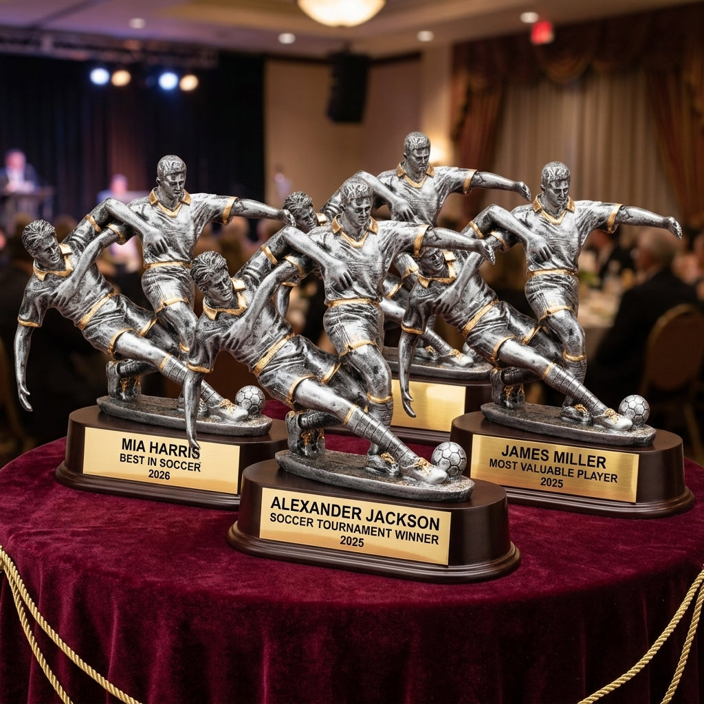 Personalized | Soccer Award | Custom Engraved | Soccer Trophy | Personalized Soccer | Engraved Award | Youth Soccer | MVP Trophy - View 6