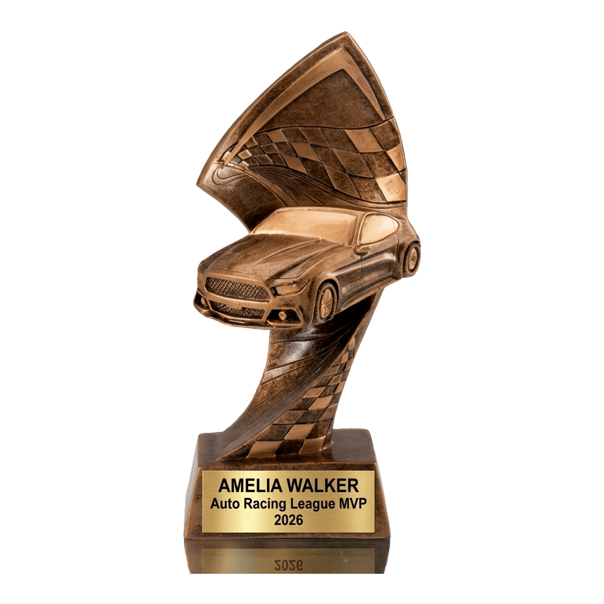 Personalized Auto Racing Trophy, Custom Engraved Motorsports Award, Race Car Driver Gift