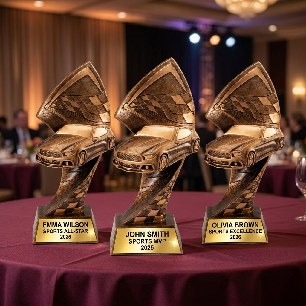 Personalized | Auto Racing Award | Custom Engraved | Motorsports | Car Trophy | Engraved Award | Custom Race | Driver Gift - View 6