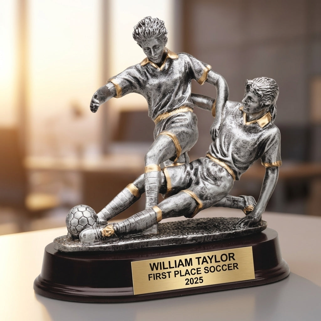 Personalized | Soccer Award | Custom Engraved | Soccer Trophy | Girls Soccer | Personalized Award | Engraved Trophy | Female Player - View 5