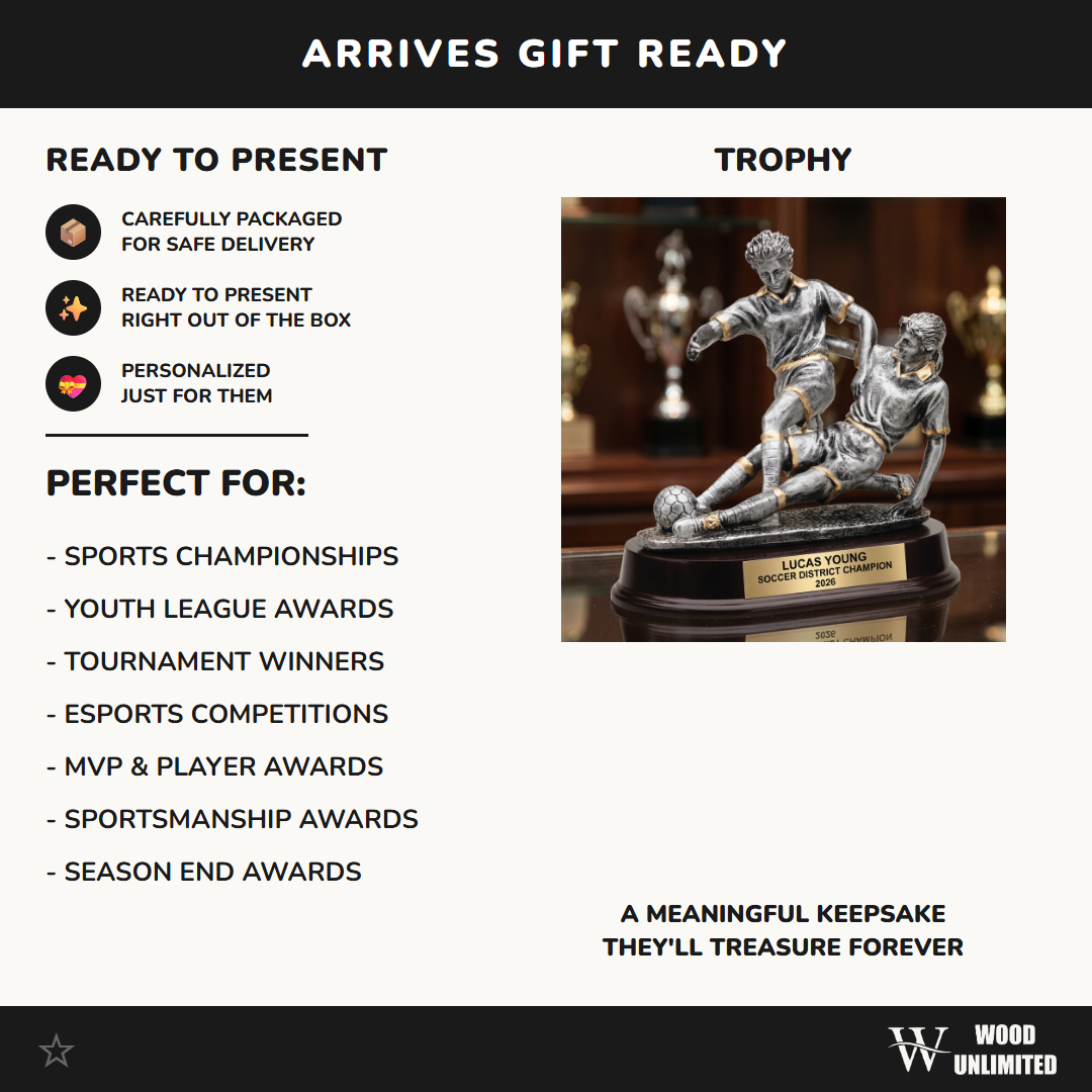 Personalized | Soccer Award | Custom Engraved | Soccer Trophy | Girls Soccer | Personalized Award | Engraved Trophy | Female Player
