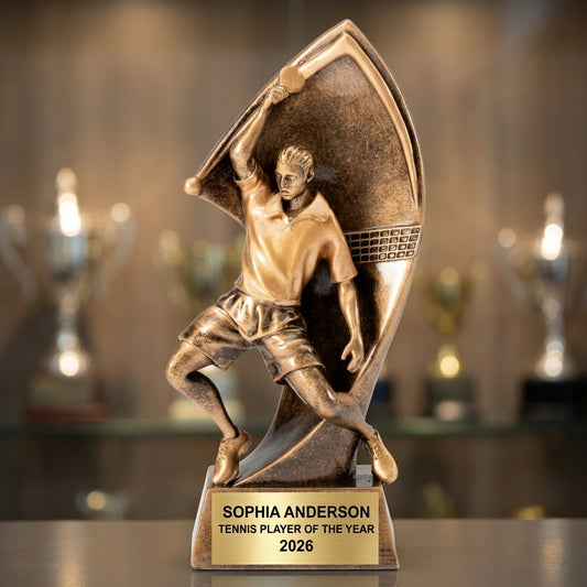 Personalized | Table Tennis Award | Custom Engraved | Table Tennis Trophy | Ping Pong Award | Player Gift | Coach Award | League Champion - View 1