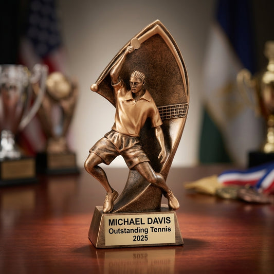 Personalized | Table Tennis Award | Custom Engraved | Table Tennis Trophy | Ping Pong Award | Player Gift | Coach Award | League Champion - View 2