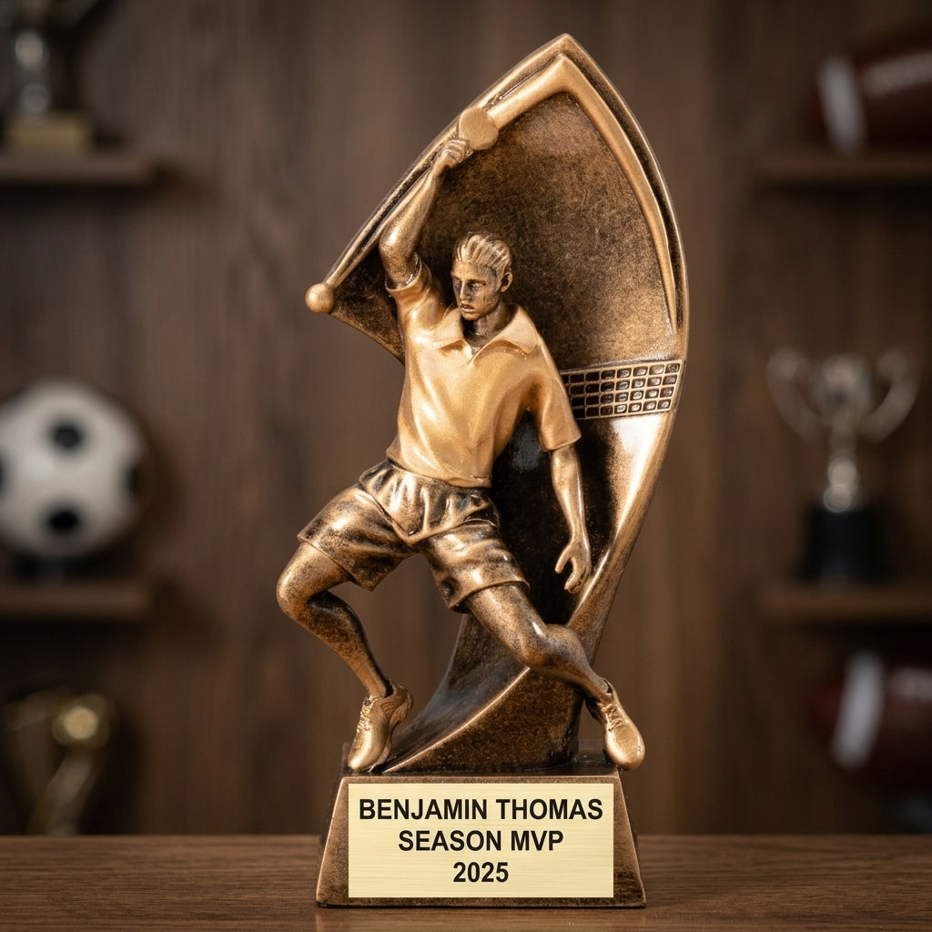Personalized | Table Tennis Award | Custom Engraved | Table Tennis Trophy | Ping Pong Award | Player Gift | Coach Award | League Champion - View 3