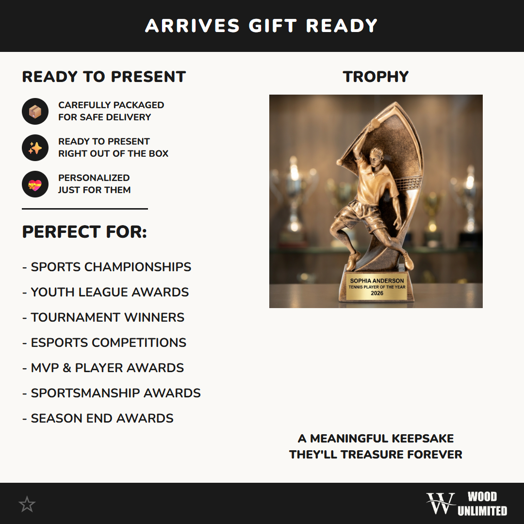 Personalized | Table Tennis Award | Custom Engraved | Table Tennis Trophy | Ping Pong Award | Player Gift | Coach Award | League Champion