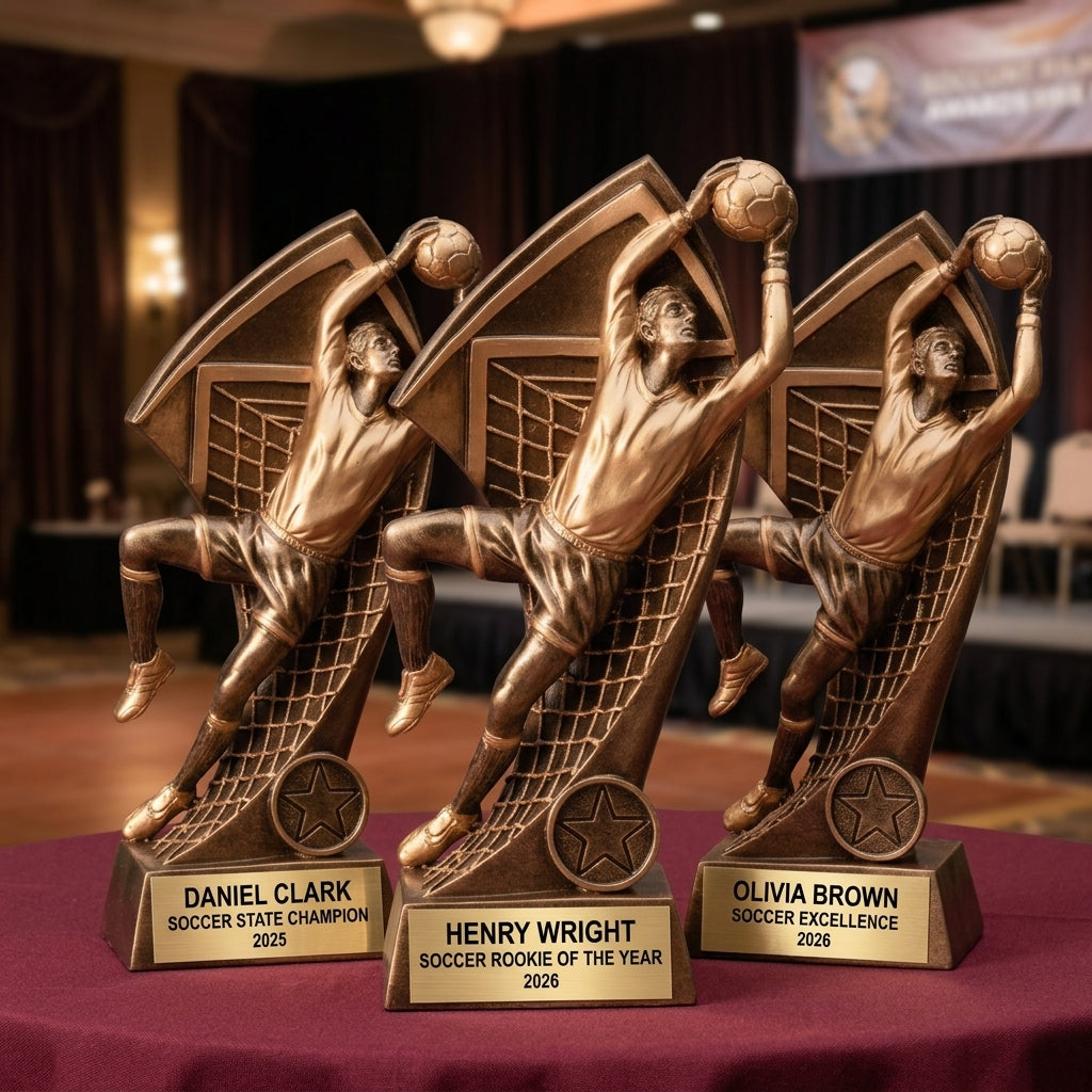 Personalized | Soccer Award | Custom Engraved | Soccer Goalie | Personalized Trophy | Engraved Award | Championship | MVP Award - View 6