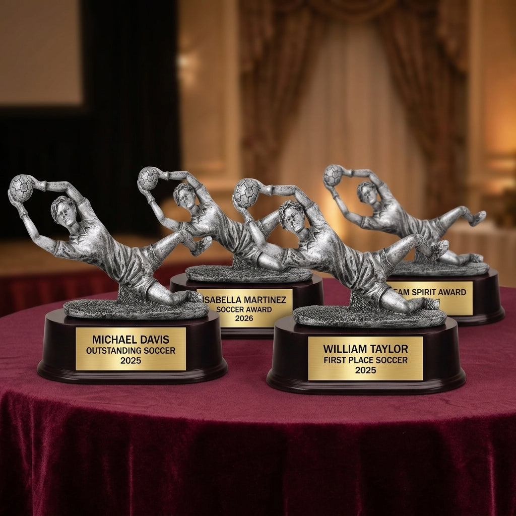 Personalized | Soccer Award | Custom Engraved | Soccer Goalie Trophy | Personalized Soccer Award | Youth Team | MVP Goalkeeper - View 6