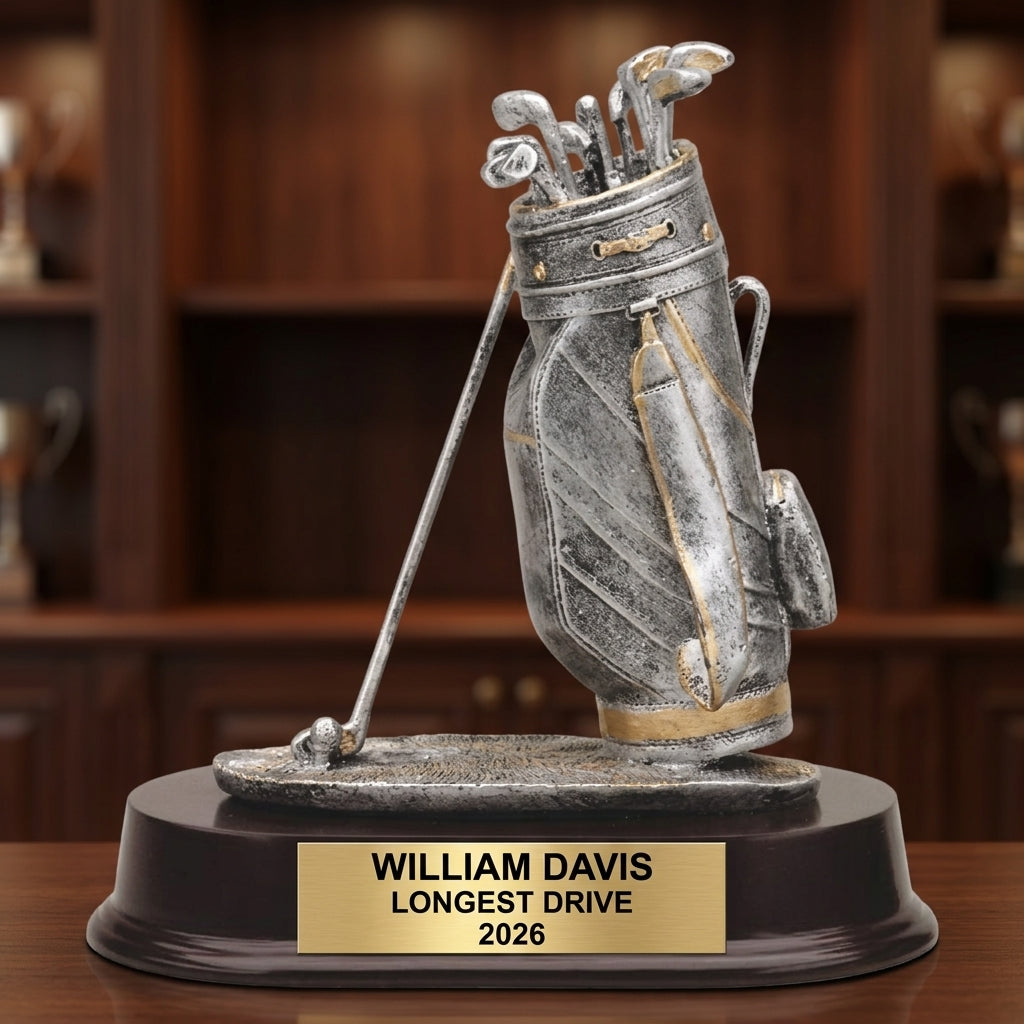 Personalized | Golf Award | Custom Engraved | Golf Trophy | Personalized Golf | Engraved Award | Longest Drive | Tournament Prize - View 1
