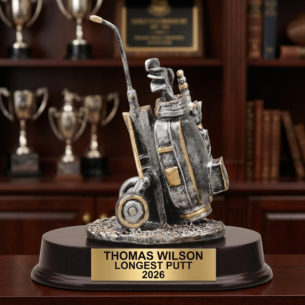 Personalized | Golf Award | Custom Engraved | Golf Trophy | Personalized Golf | Engraved Award | Tournament Prize | Longest Putt - View 1