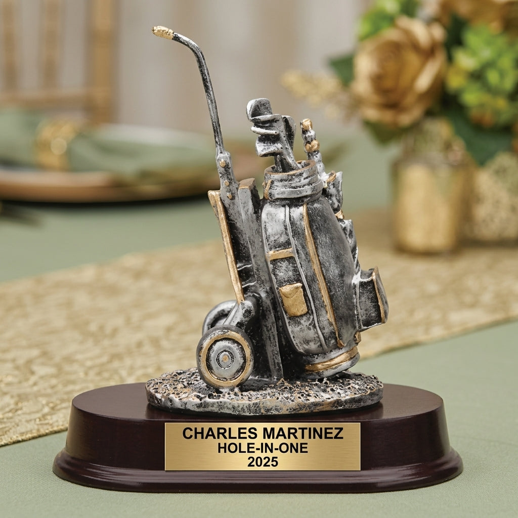 Personalized | Golf Award | Custom Engraved | Golf Trophy | Personalized Golf | Engraved Award | Tournament Prize | Longest Putt - View 2