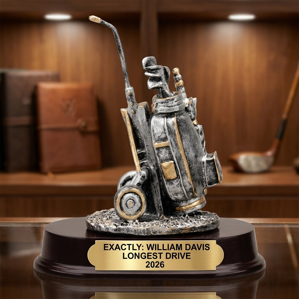 Personalized | Golf Award | Custom Engraved | Golf Trophy | Personalized Golf | Engraved Award | Tournament Prize | Longest Putt - View 3