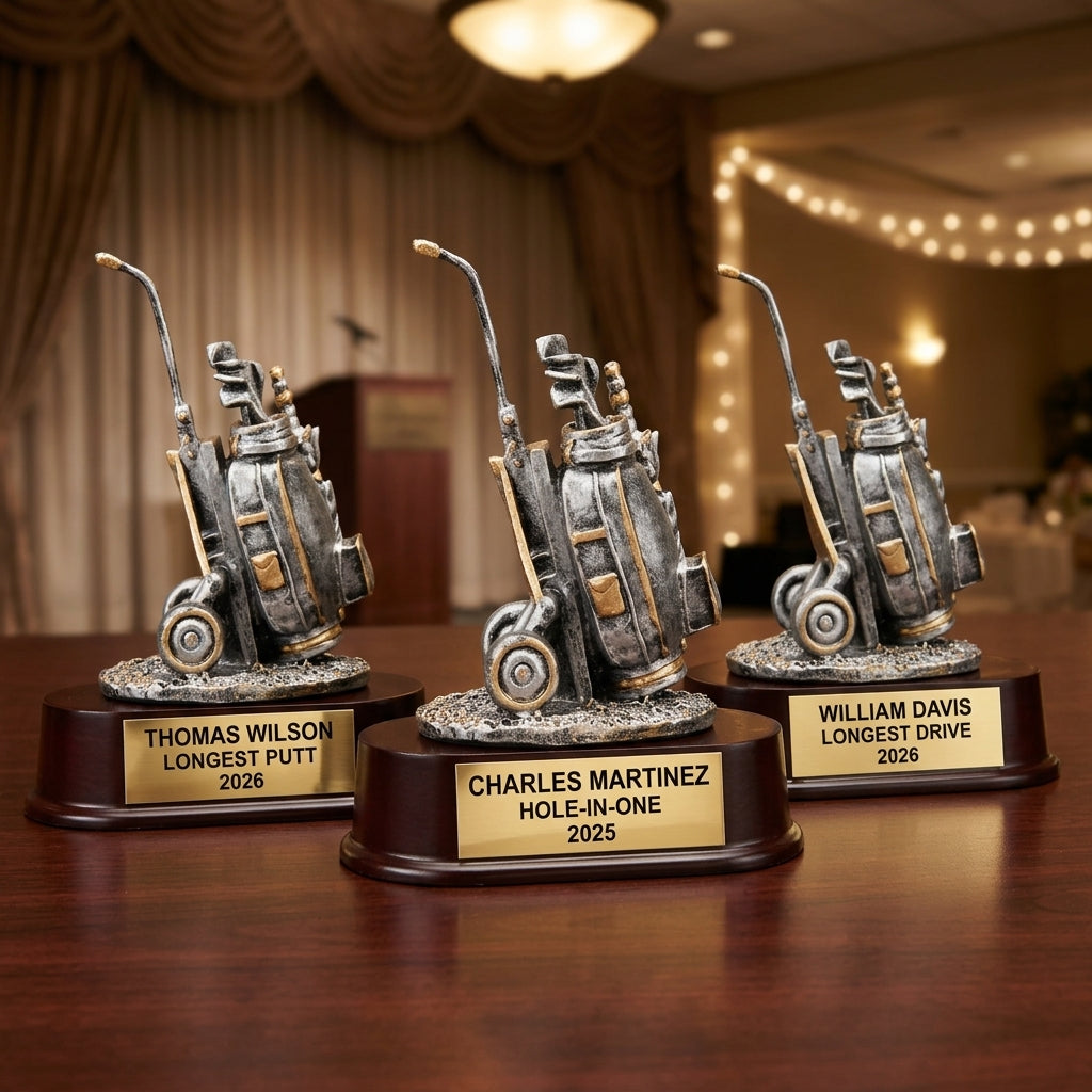 Personalized | Golf Award | Custom Engraved | Golf Trophy | Personalized Golf | Engraved Award | Tournament Prize | Longest Putt - View 6