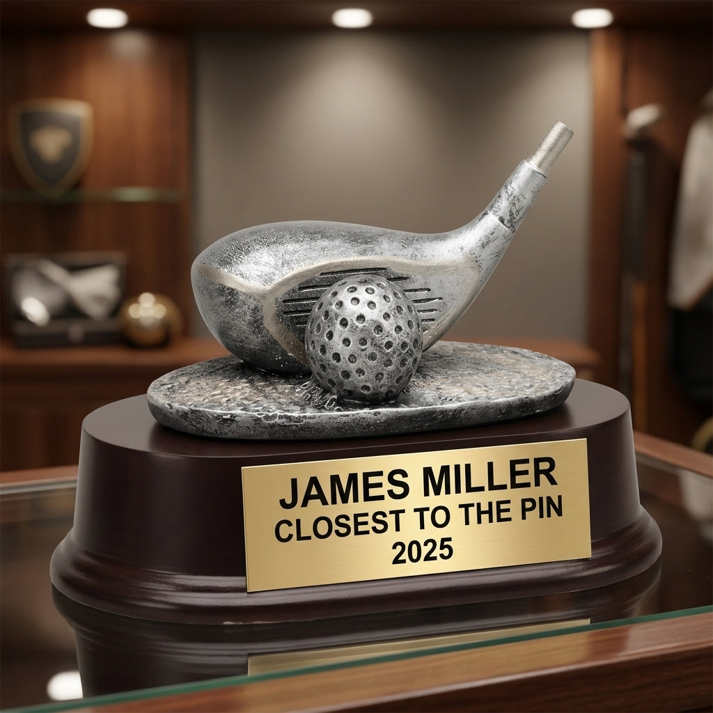 Personalized | Golf Award | Custom Engraved | Golf Trophy | Personalized Golf | Engraved Award | Tournament Winner | Longest Drive - View 3