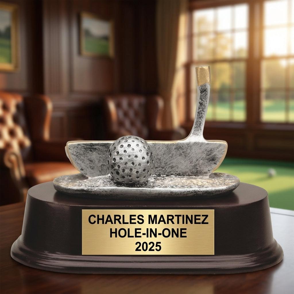 Personalized | Golf Award | Custom Engraved | Trophy | Award | Engraved | Custom | Tournament | Golfer | Putter | Recognition | Gift - View 4