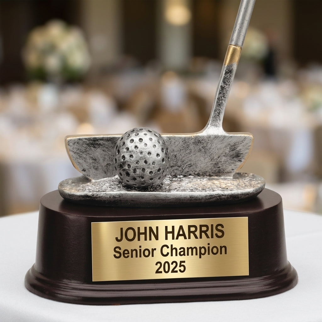 Personalized | Golf Award | Custom Engraved | Trophy | Award | Engraved | Custom | Tournament | Golfer | Putter | Recognition | Gift - View 5