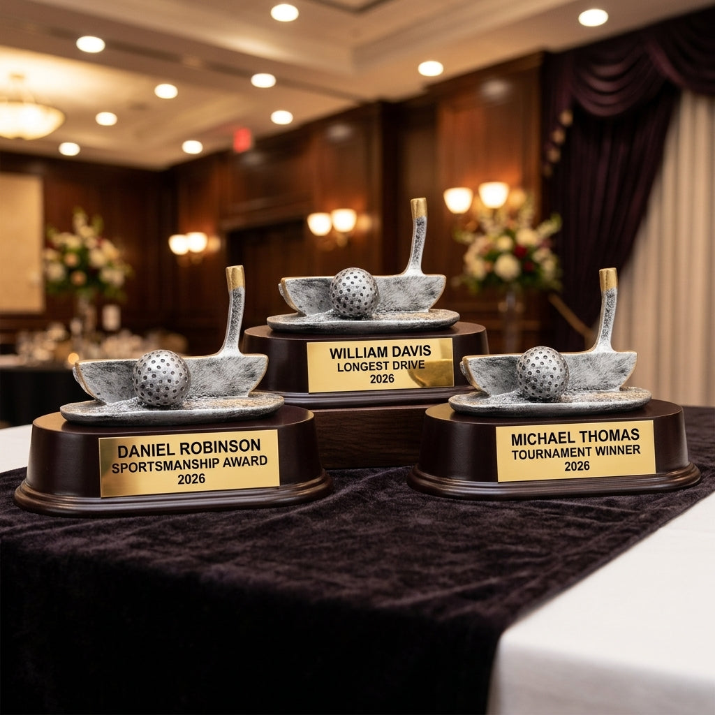 Personalized | Golf Award | Custom Engraved | Trophy | Award | Engraved | Custom | Tournament | Golfer | Putter | Recognition | Gift - View 6