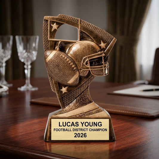 Personalized | Football Award | Custom Engraved | Trophy | Award | Custom | Engraved | MVP | Team | Coach Gift | Youth | Football trophy - View 2
