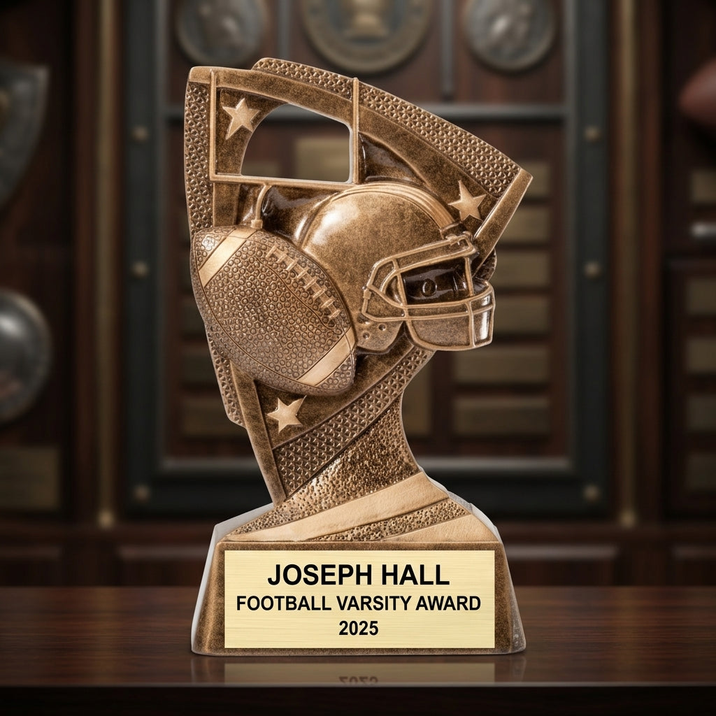 Personalized | Football Award | Custom Engraved | Trophy | Award | Custom | Engraved | MVP | Team | Coach Gift | Youth | Football trophy - View 3