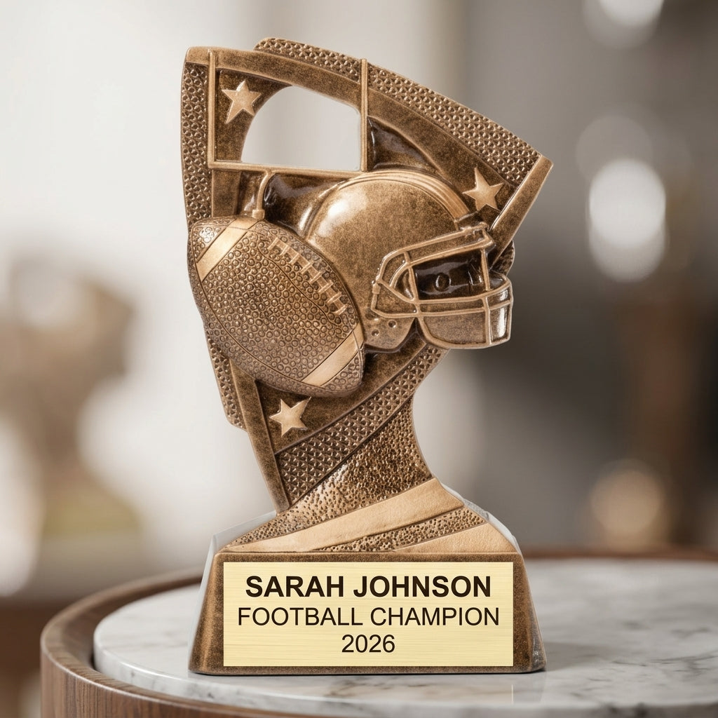 Personalized | Football Award | Custom Engraved | Trophy | Award | Custom | Engraved | MVP | Team | Coach Gift | Youth | Football trophy - View 4