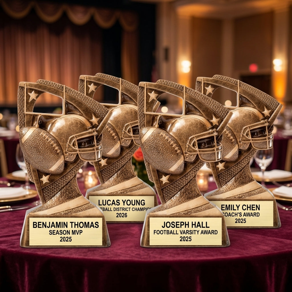 Personalized | Football Award | Custom Engraved | Trophy | Award | Custom | Engraved | MVP | Team | Coach Gift | Youth | Football trophy - View 6