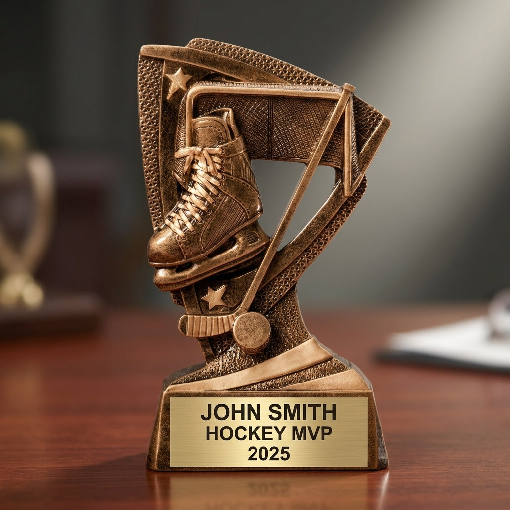 Personalized | Hockey Award | Custom Engraved | Hockey Trophy | Personalized Award | Ice Hockey | Youth Player | MVP Gift | Team Banquet - View 2