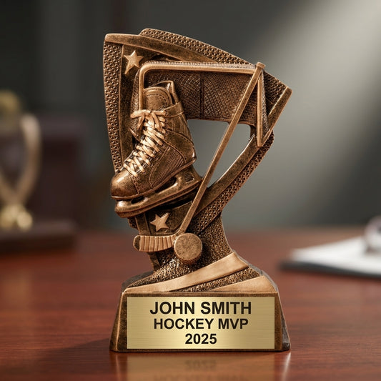 Personalized | Hockey Award | Custom Engraved | Hockey Trophy | Personalized Award | Ice Hockey | Youth Player | MVP Gift | Team Banquet - View 2