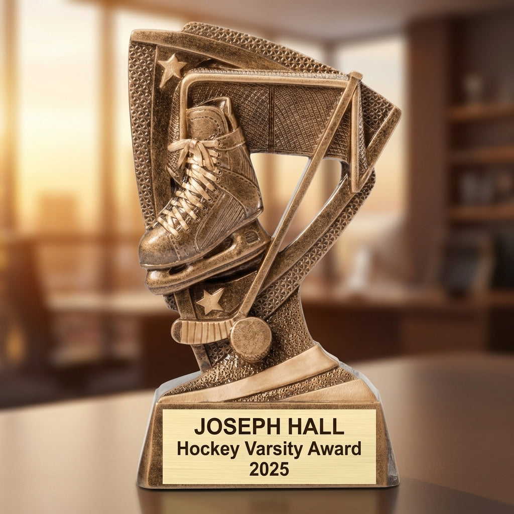 Personalized | Hockey Award | Custom Engraved | Hockey Trophy | Personalized Award | Ice Hockey | Youth Player | MVP Gift | Team Banquet - View 5