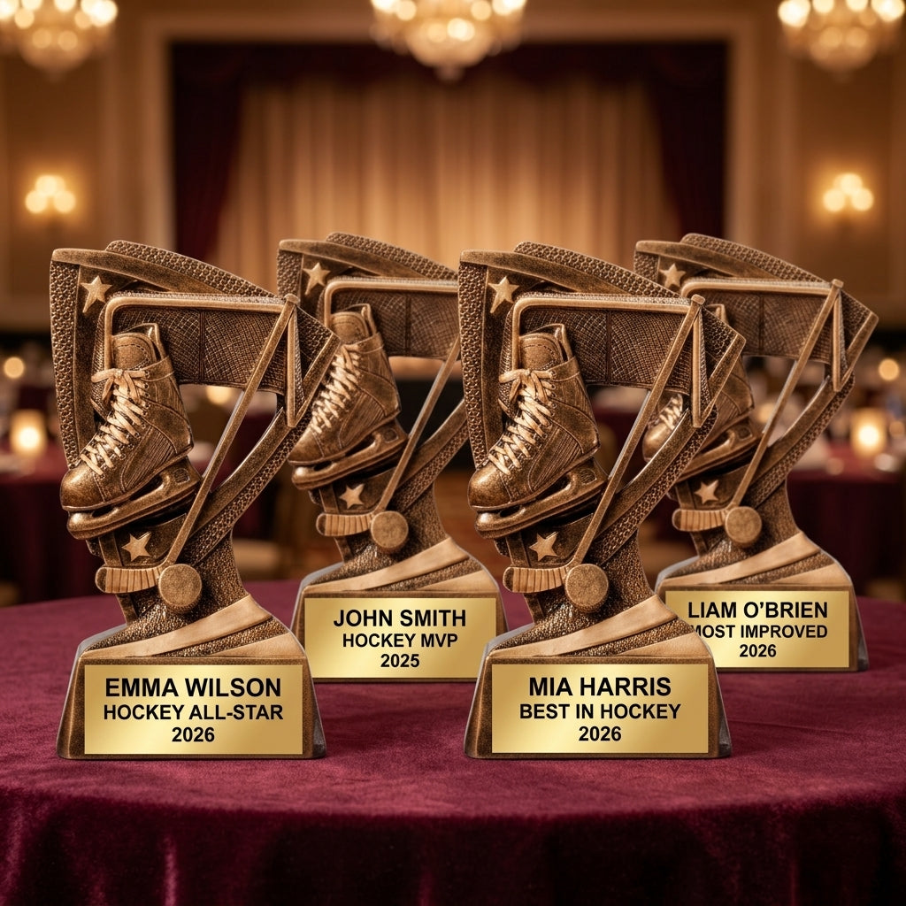 Personalized | Hockey Award | Custom Engraved | Hockey Trophy | Personalized Award | Ice Hockey | Youth Player | MVP Gift | Team Banquet - View 6