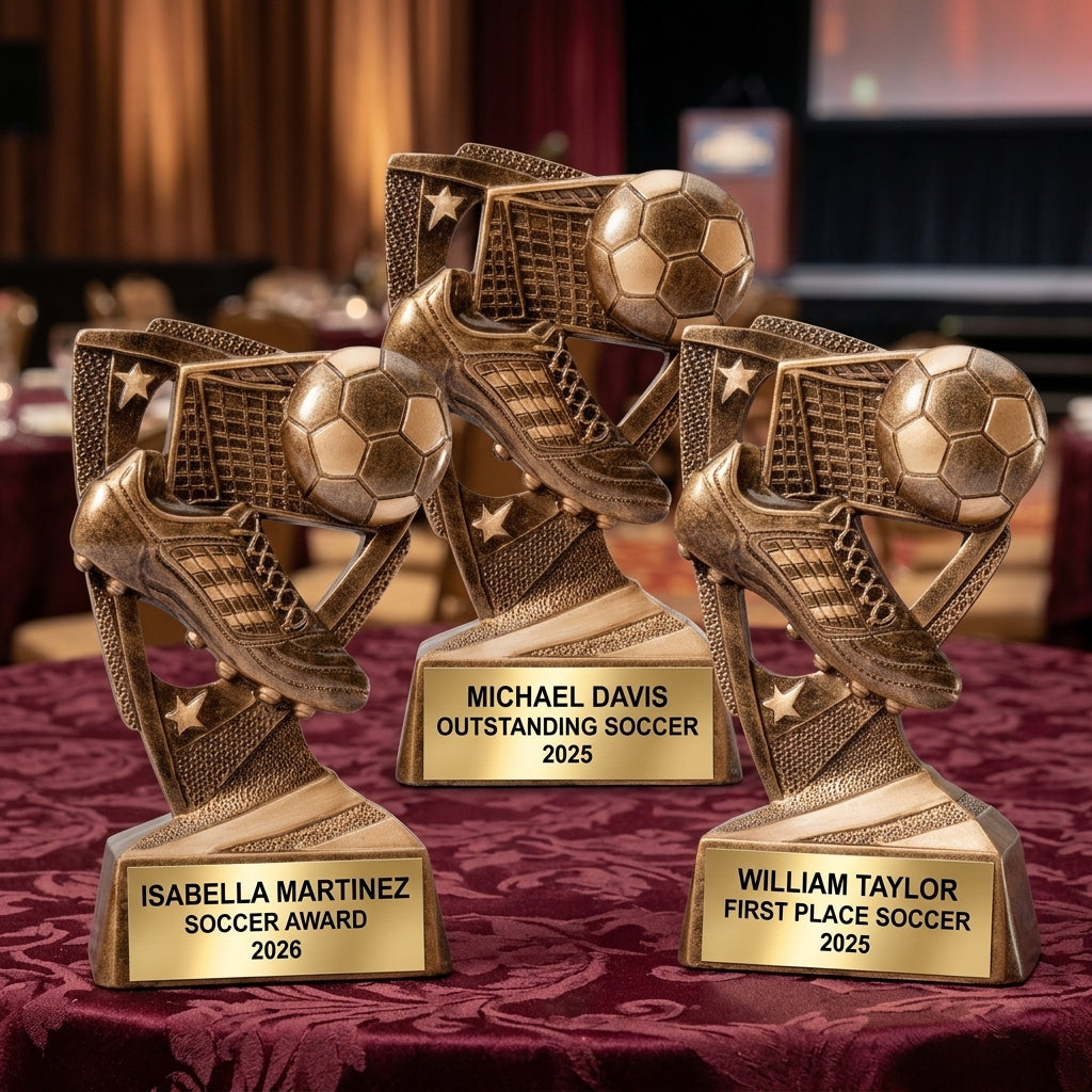 Personalized | Soccer Award | Custom Engraved | Personalized Soccer Trophy | Custom Soccer Award | Engraved Soccer | Youth Soccer - View 6