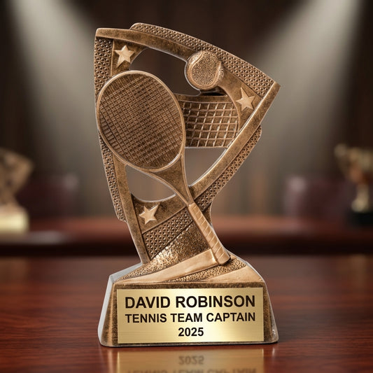 Personalized | Tennis Award | Custom Engraved | Tennis Trophy | Personalized Award | MVP Trophy | Youth Tennis | Coach Gift | Team Award - View 2