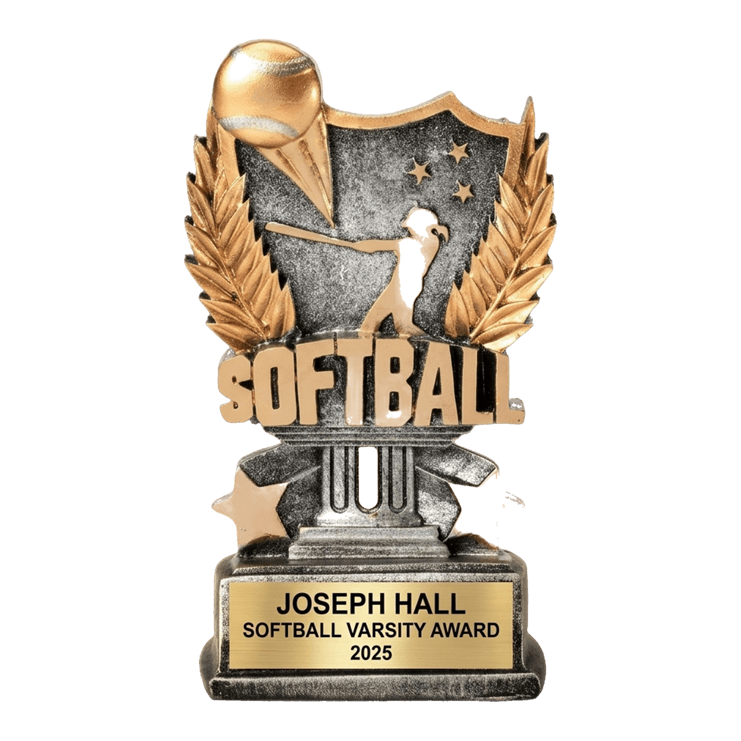 Personalized | Softball Award | Custom Engraved | Softball Trophy | Girls Softball | Team Award | Personalized Gift | MVP Award