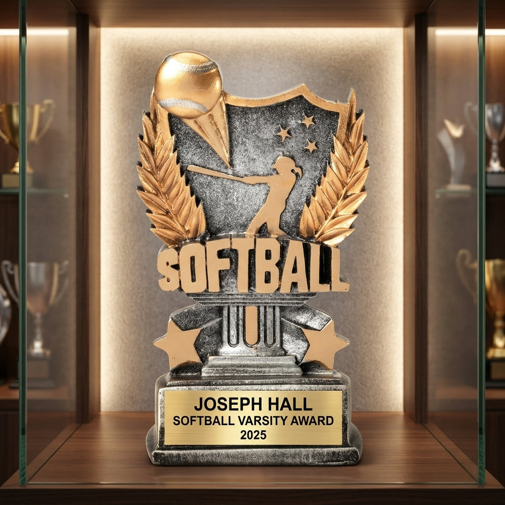 Personalized | Softball Award | Custom Engraved | Softball Trophy | Girls Softball | Team Award | Personalized Gift | MVP Award - View 1