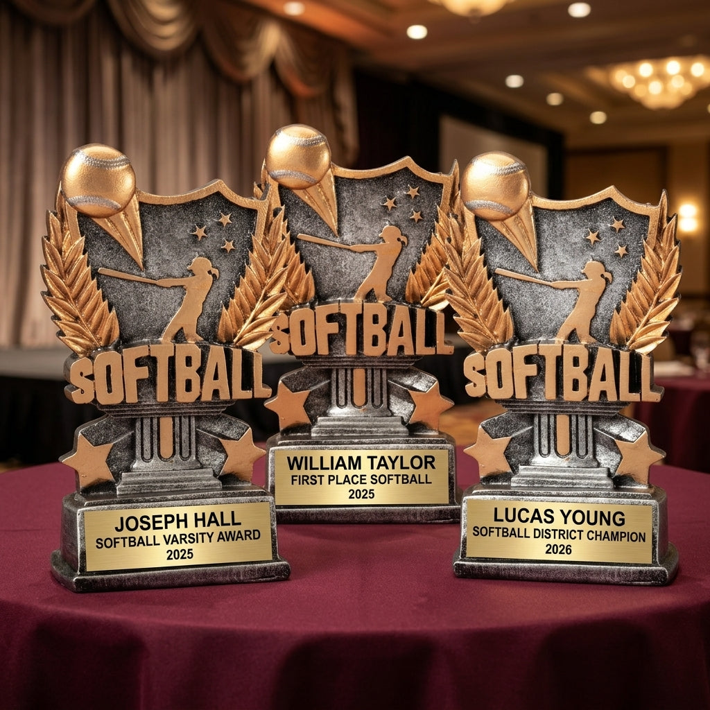 Personalized | Softball Award | Custom Engraved | Softball Trophy | Girls Softball | Team Award | Personalized Gift | MVP Award - View 6