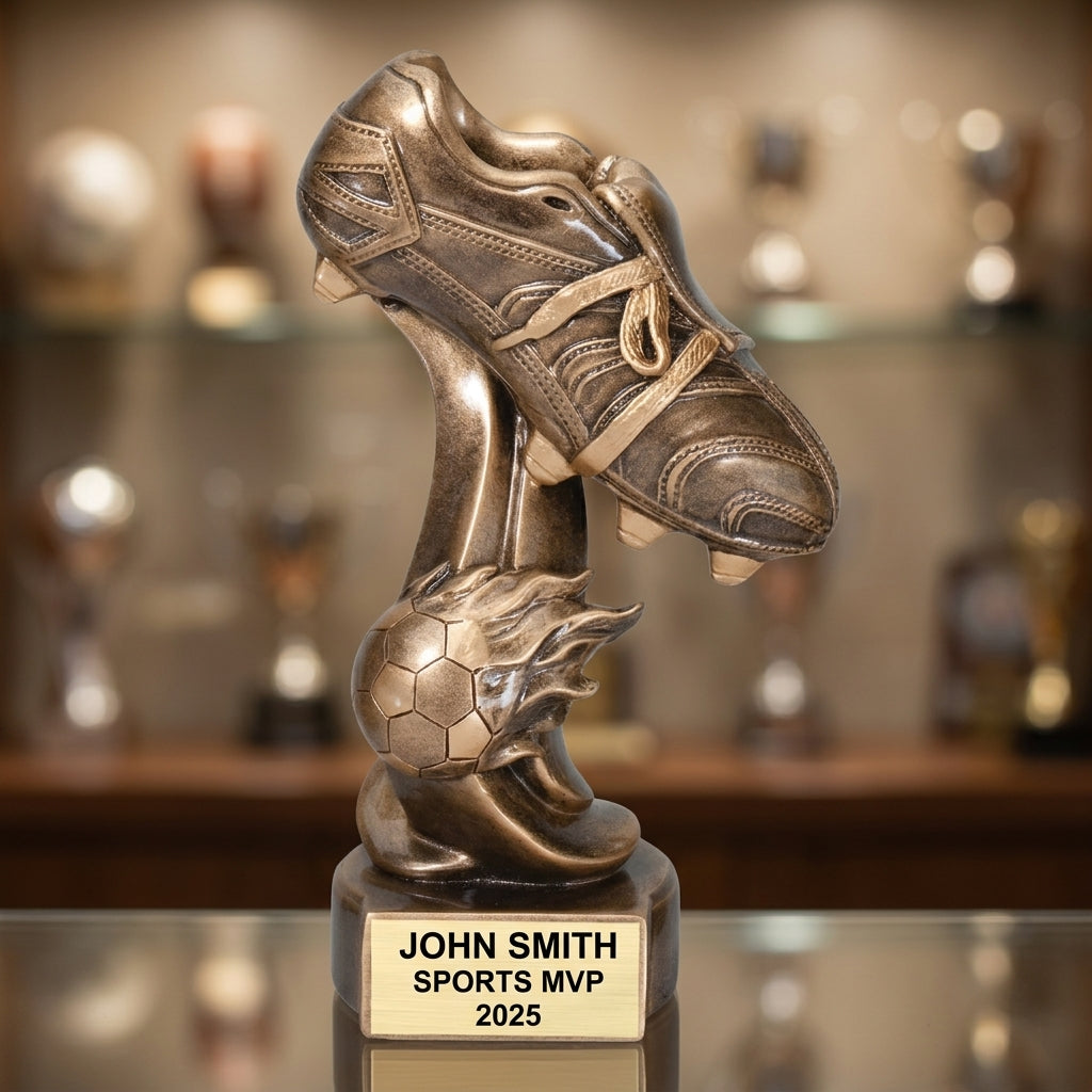 Personalized | Soccer Award | Custom Engraved | Soccer Trophy | Personalized Soccer | Engraved Award | Youth Soccer | MVP Trophy - View 1