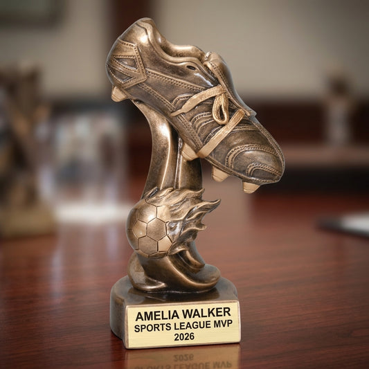 Personalized | Soccer Award | Custom Engraved | Soccer Trophy | Personalized Soccer | Engraved Award | Youth Soccer | MVP Trophy - View 2