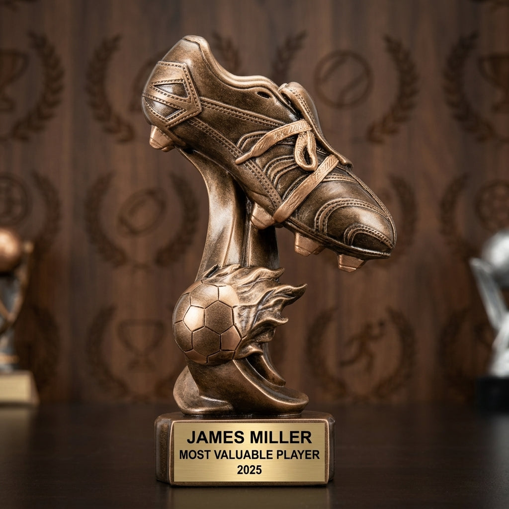 Personalized | Soccer Award | Custom Engraved | Soccer Trophy | Personalized Soccer | Engraved Award | Youth Soccer | MVP Trophy - View 3