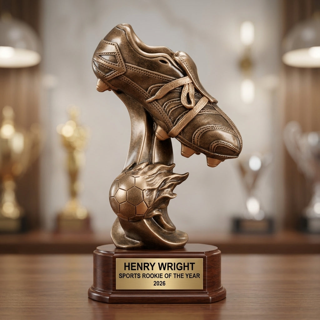 Personalized | Soccer Award | Custom Engraved | Soccer Trophy | Personalized Soccer | Engraved Award | Youth Soccer | MVP Trophy - View 4