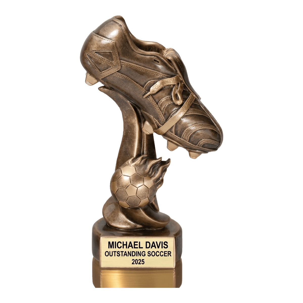 Soccer Award Trophy | Personalized | Custom Engraved | Fireball Design | MVP Gift | Team Awards