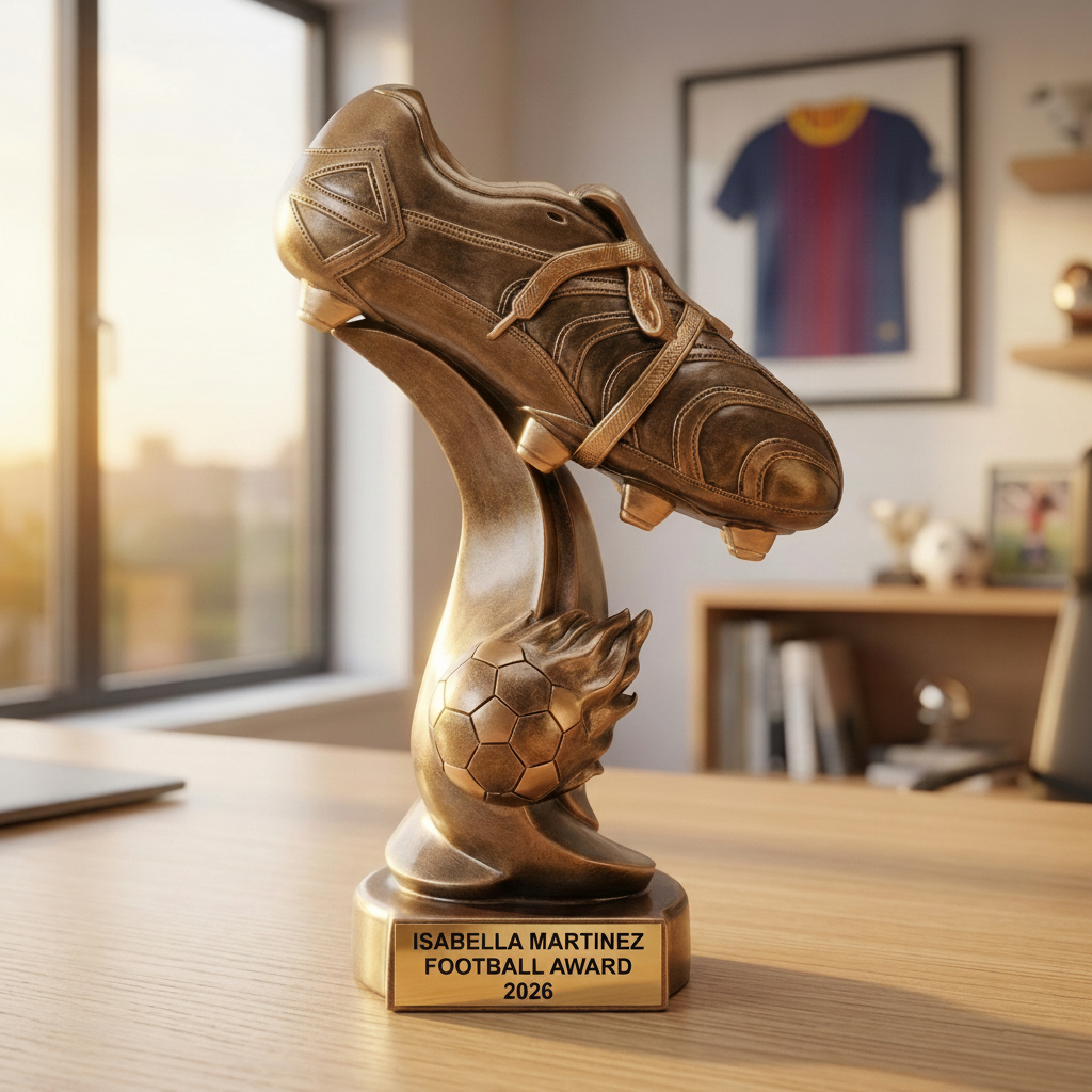 Soccer Trophy Award | Personalized | Custom Engraved | Fireball Design | Soccer Gift | MVP | Champions | Team Award