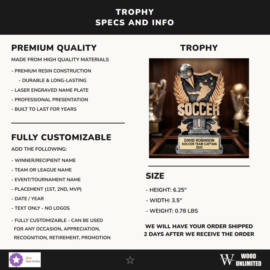 Soccer Resin Figure Trophy