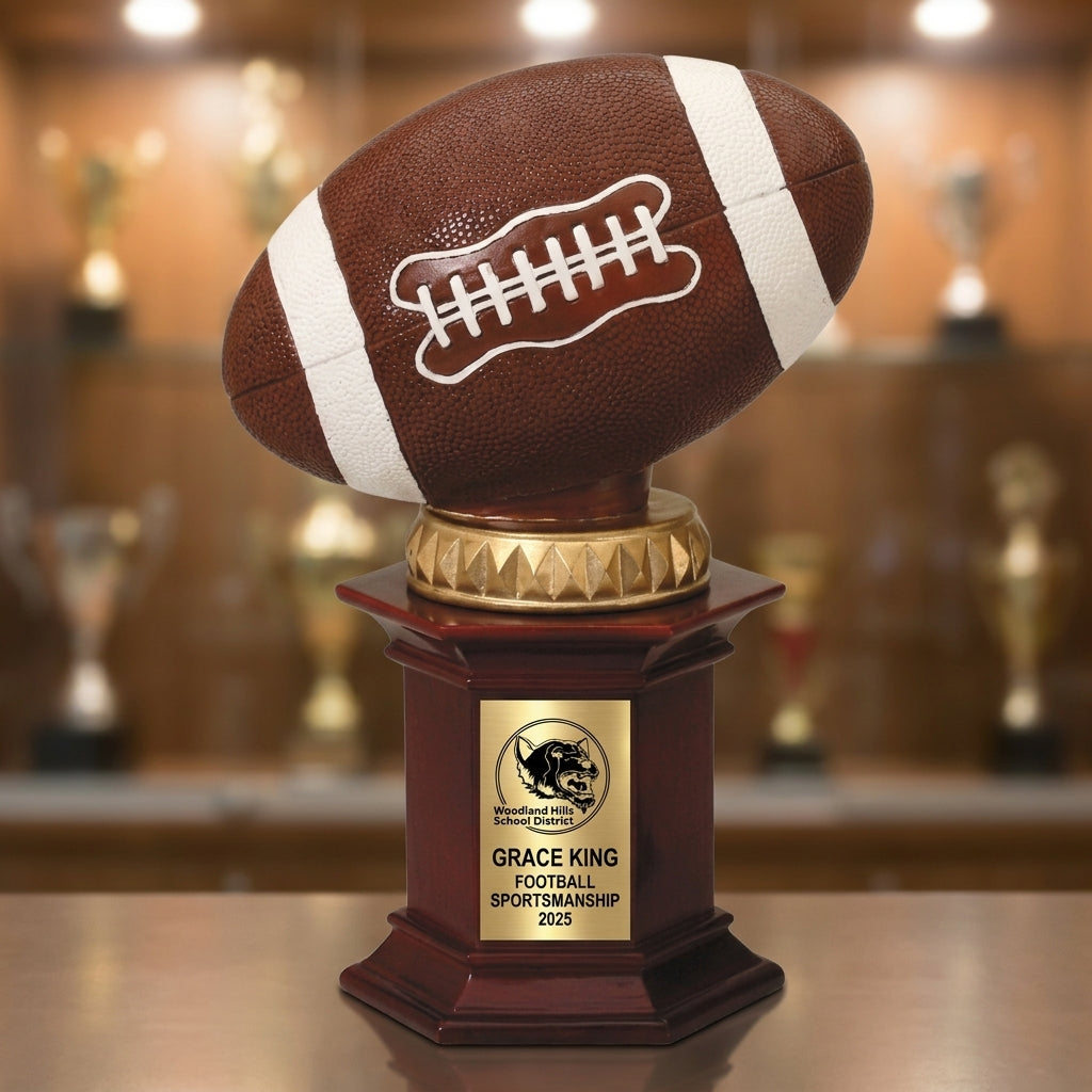 Personalized | Football Award | Custom Engraved | Football Trophy | Personalized Award | Engraved Gift | Youth Football - View 1