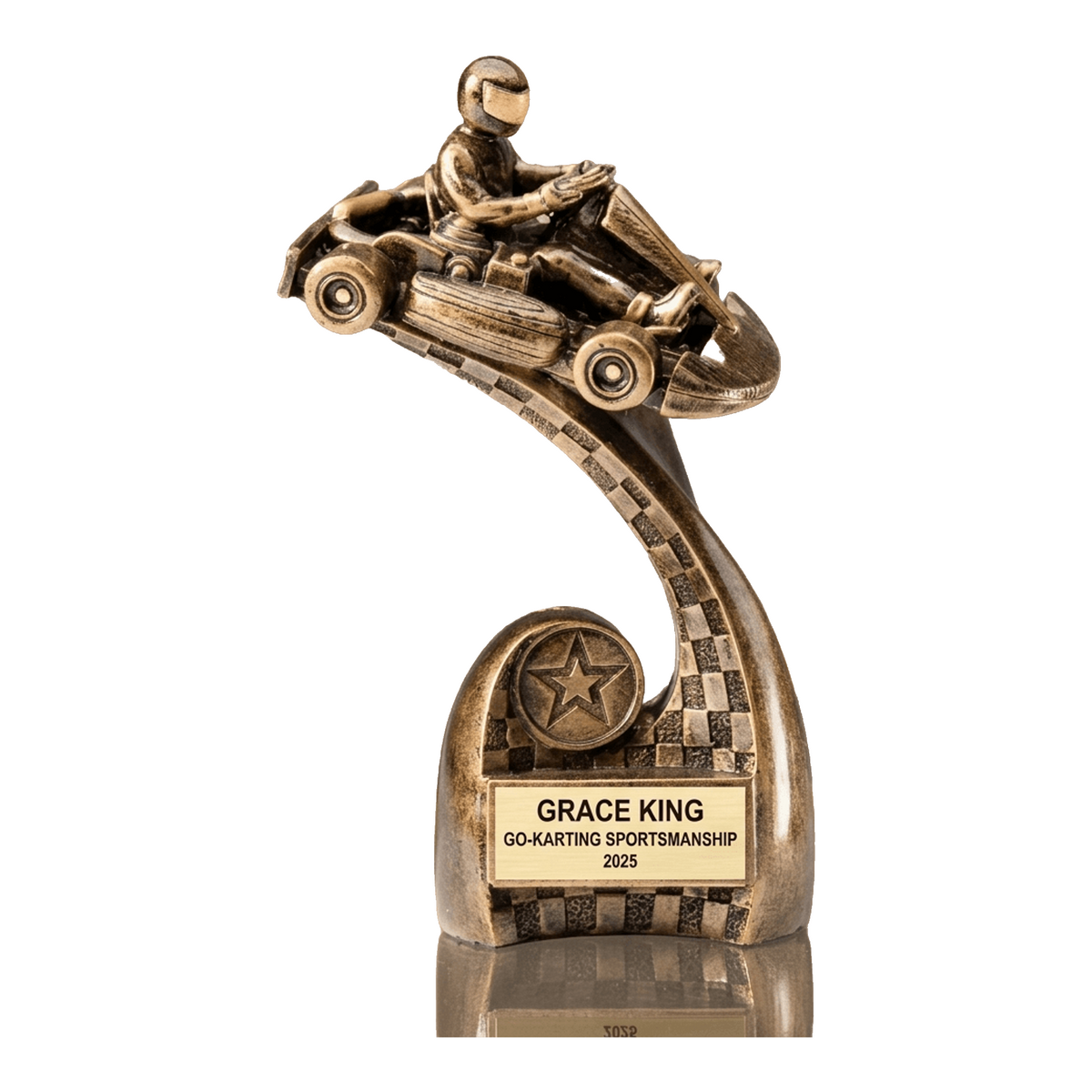 Personalized | Go-Karting Award | Custom Engraved | Go Kart | Racing | Trophy | Award | Engraved | Driver | Championship | Youth | Custom