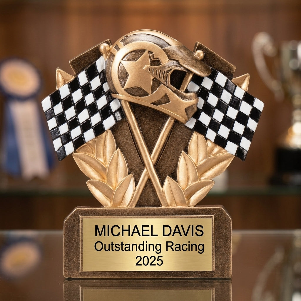 Racing Trophy Award | Personalized | Custom Engraved | Racing Award | Personalized Trophy | Racing Gift | Custom Racing Award - View 1