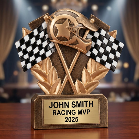 Racing Trophy Award | Personalized | Custom Engraved | Racing Award | Personalized Trophy | Racing Gift | Custom Racing Award - View 2