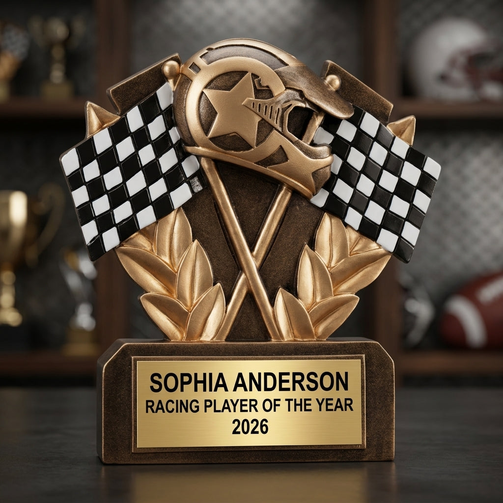Racing Trophy Award | Personalized | Custom Engraved | Racing Award | Personalized Trophy | Racing Gift | Custom Racing Award - View 3