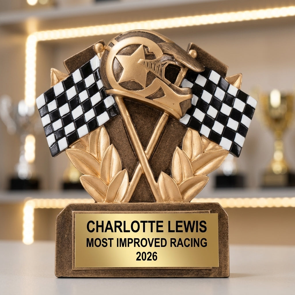 Racing Trophy Award | Personalized | Custom Engraved | Racing Award | Personalized Trophy | Racing Gift | Custom Racing Award - View 4