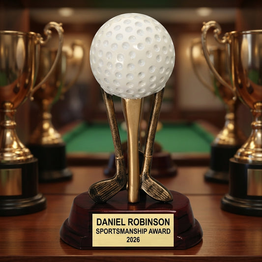 Personalized | Golf Award | Custom Engraved | Golf Trophy | Engraved Award | Personalized Golf | Custom Golfer | Tournament Prize - View 1