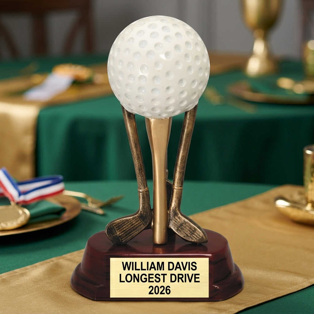 Personalized | Golf Award | Custom Engraved | Golf Trophy | Engraved Award | Personalized Golf | Custom Golfer | Tournament Prize - View 2