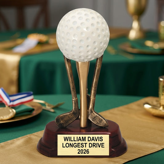 Personalized | Golf Award | Custom Engraved | Golf Trophy | Engraved Award | Personalized Golf | Custom Golfer | Tournament Prize - View 2