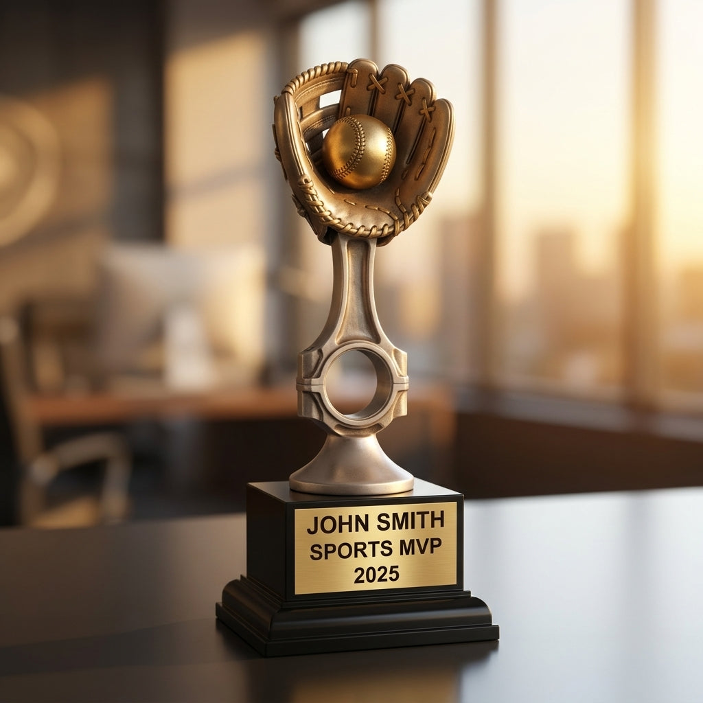 Personalized | Racing Award | Custom Engraved | Automotive | Piston | Trophy | Award | Engraved | Custom | Mechanic | Car Show - View 5